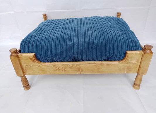 Handcrafted Wooden Dog Bed