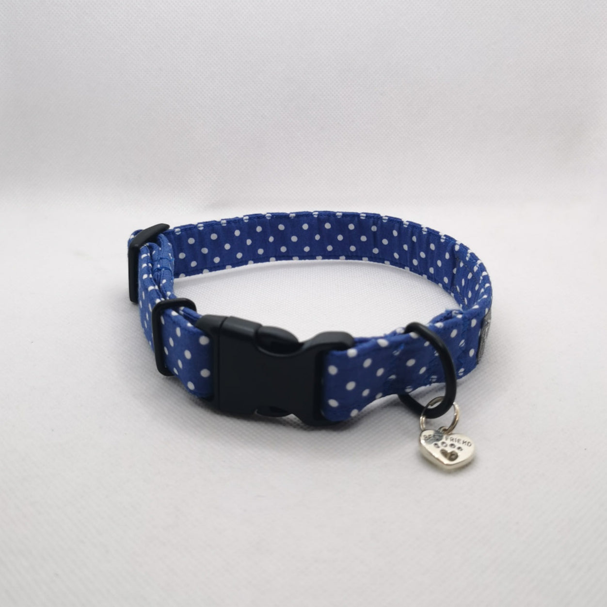 Pink and White Polka Dot Dog Collar